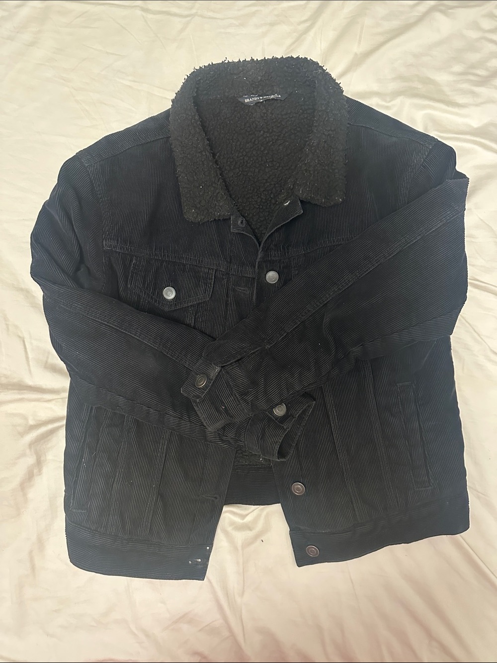 Brandy Melville Black Corduroy Jacket